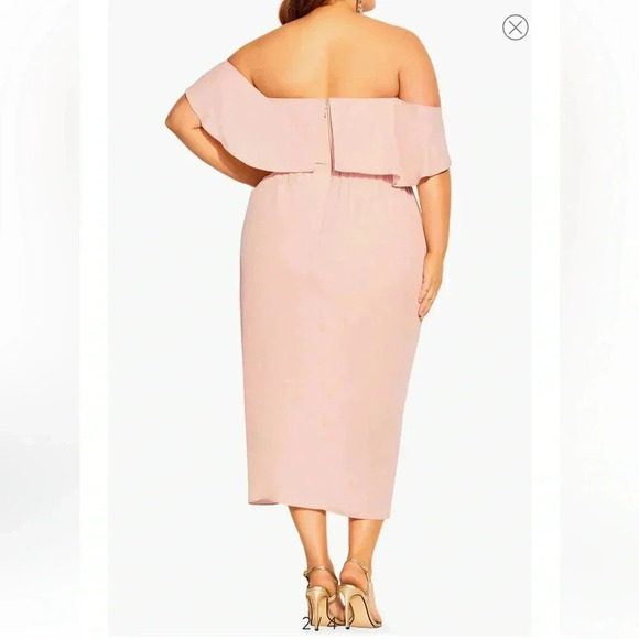 City chic va va voom citronelle dress size M/18 - Picture 4 of 16